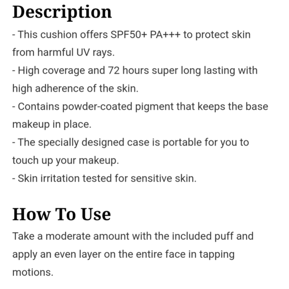 TIRTIR All Cover Pink Cushion Korean Cushion Foundation 13N Fair Ivory Full Size - Picture 13 of 14